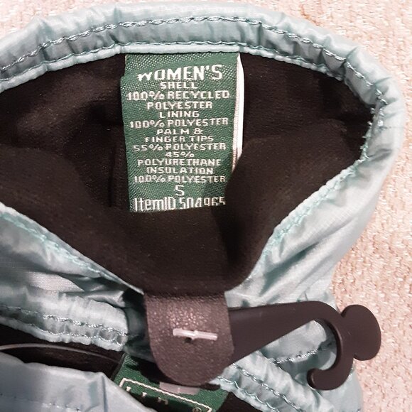Women's L.L. Bean Mittens Gloves Size Small Soft Juniper #504965 - NWT - Picture 5 of 6